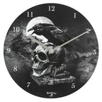  Alchemy - Wanduhr "Poe's Raven" SD3536 (Einheitsgröße) (Schwarz)
