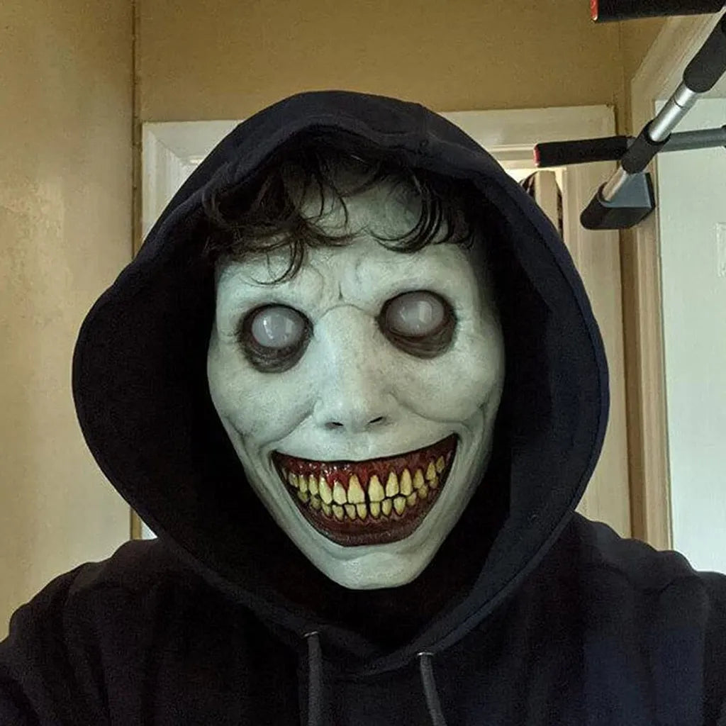  Gruselige Halloween-Maske Für Erwachsene, Lächelnde Dämonen-Maske, Gothic-Halloween-Horror-Masken, Gruselige Halloween-Kostüm-Requisiten Für Halloween, Karneval, Party, Cosplay