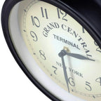  Wanduhr Schmiedeeisen Gartenuhr Bahnhofsuhr 2-seitig Handgefertigt Grand Central Terminal New York