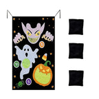  Lustiges Spiel Bohnenspielzeug Spiel Halloween Sitzsäcke Werfen Wurfsack Für Erwachsene Kinder Outdoor Halloween Party Karneval Spiele Spielzeug Mit 3 Sitzsäcken, D.