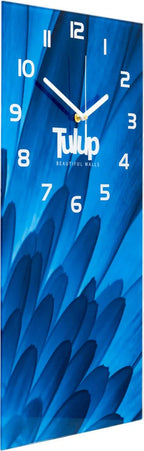  Wanduhr Aus Glas – 30x60 Cm - Glasbild - Glasuhr - Gehärtetes Glas -Gemüse Und Gewürze