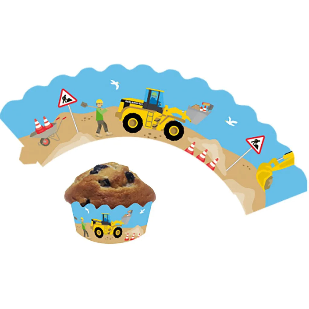  XXL Party-Set Kindergeburtstag Baustelle Bagger Für 6 Kinder, 98-tlg.
