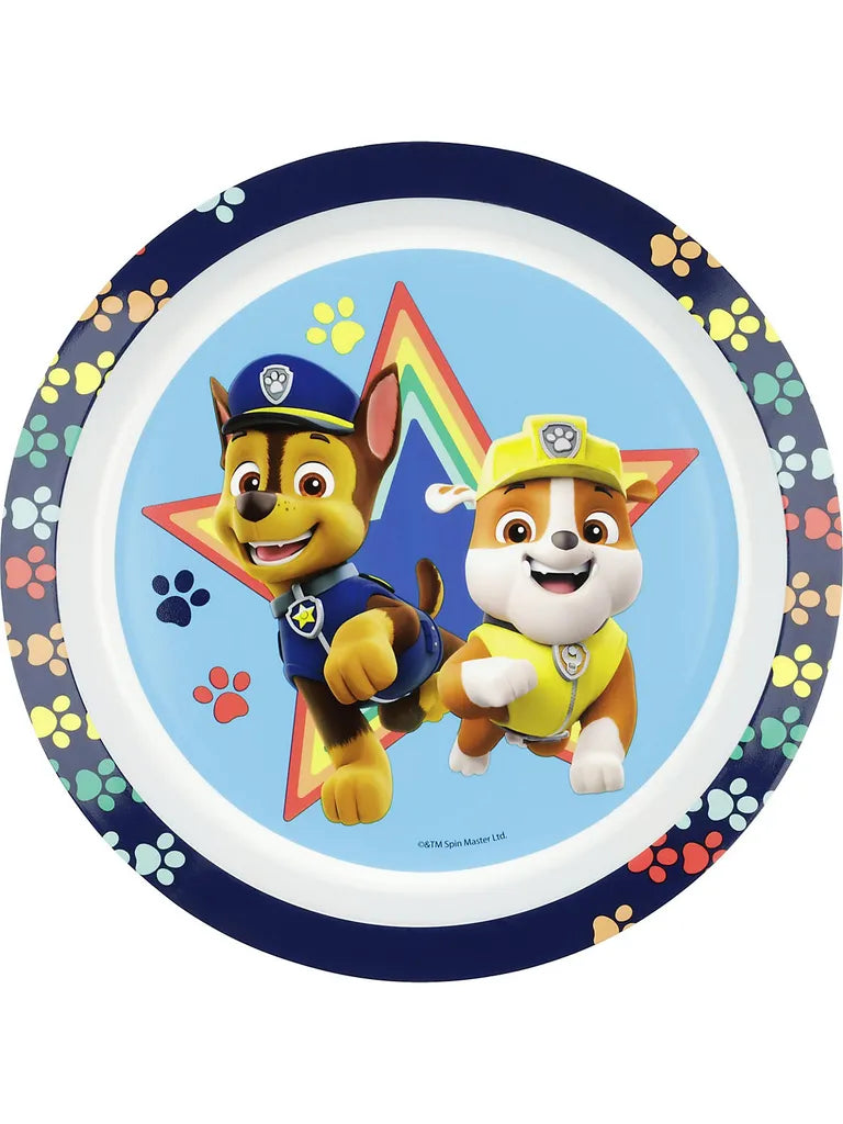  P:os Frühstücksset Paw Patrol (Teller, Schale Trinkglas) 3teilig, Blau, 3-teilig (1 Set)