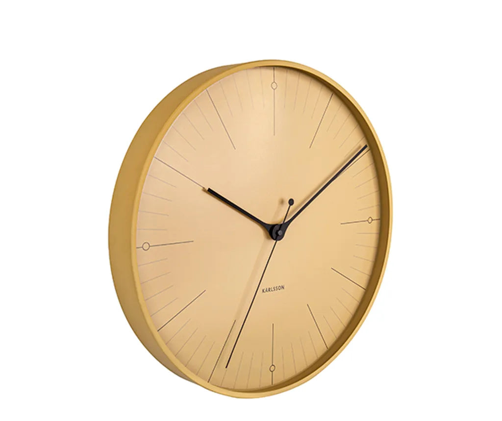  Wanduhr Index - Mustard Yellow By KARLSSON