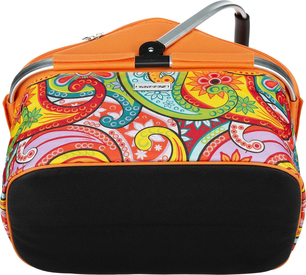  Kühlkorb Isolier Einkaufskorb Paisley + 3 Kühlakkus - Paisley