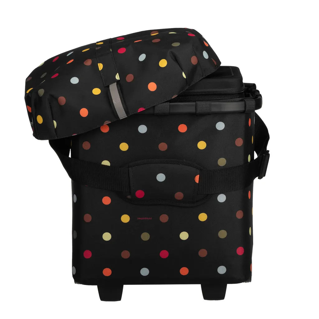  Reisenthel Carrycruiser Black Dots + Cover + Anndora Kühlbox 32 L Schwarz - Schwarz-gepunktet