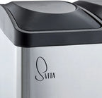  SVITA TC2Combo35 Mülleimer Edelstahl Abfalleimer Mülltrennung (12l + 23l) Silber Papierkorb