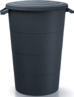  Abfalleimer Mit Griffen Abfallbehälter Keden SMOOTH - Anthrazit 120 Liter