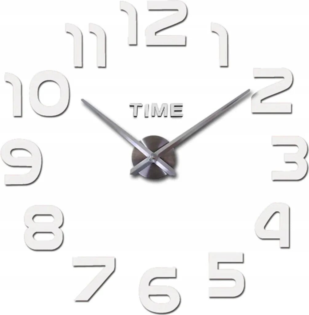  3D Wanduhren Wanduhr Groß Uhr Mute Decor Wandtattoo Modern Deko Geschenk Home Office Büro DIY Wohnwand Wohnzimmer Wand Decoration Design Schwarz Retoo