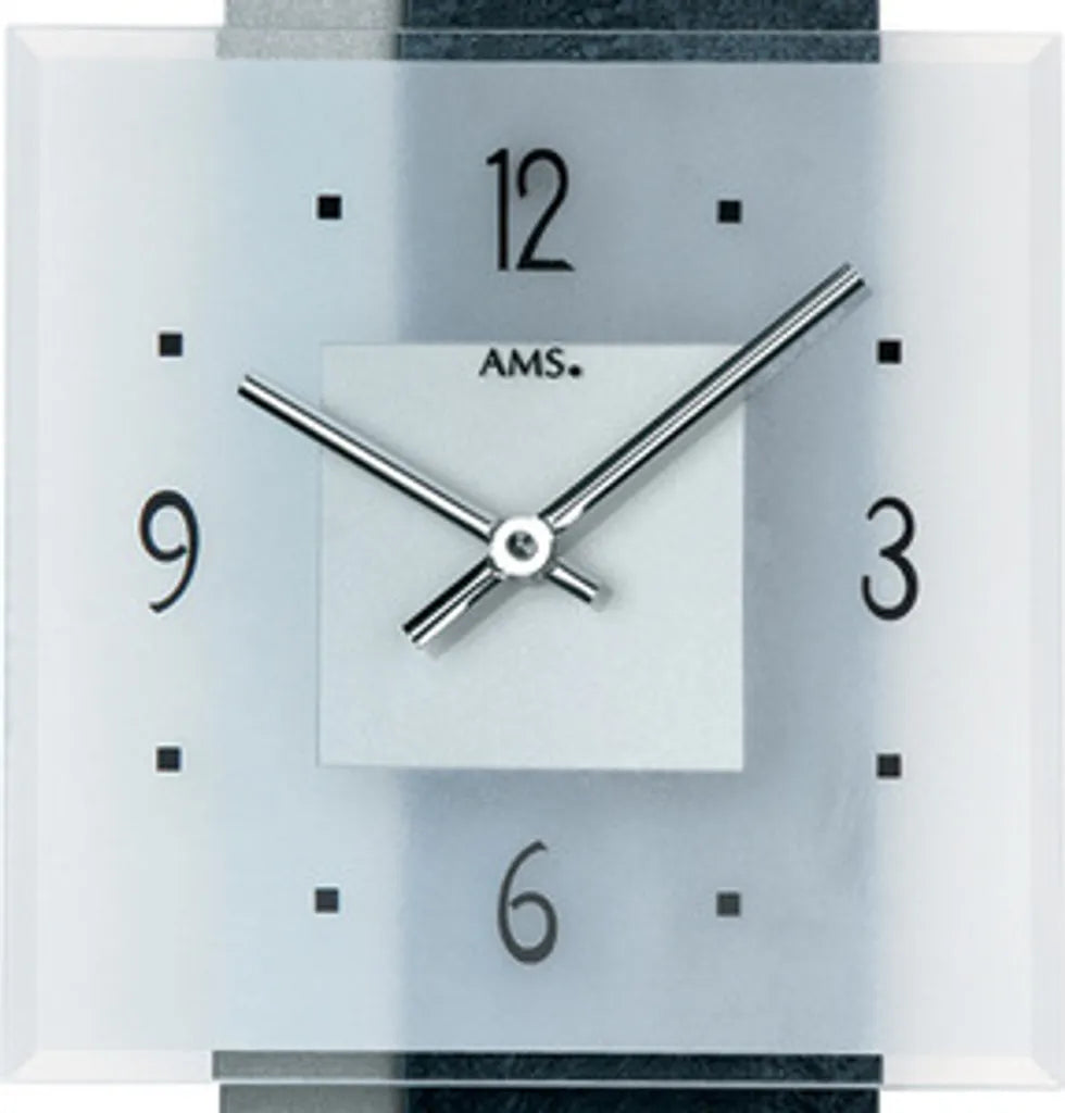  AMS Quarz-Wanduhr, Quarzwerk, 22x36x5cm, 9245