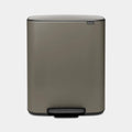  BRABANTIA Tretmülleimer Bo 2 Eimer 30+30 L Platin