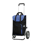  Andersen Einkaufstrolley Royal Mit Metallspeichenrad 25 Cm Und 45 Liter Einkaufstasche Wismar Schwarz/blau Mit Kühlfach, Aluminiumgestell Klappbar