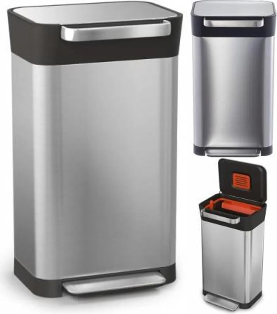  Joseph Joseph Abfalleimer Titanmit Pressfunktion 90 Liter