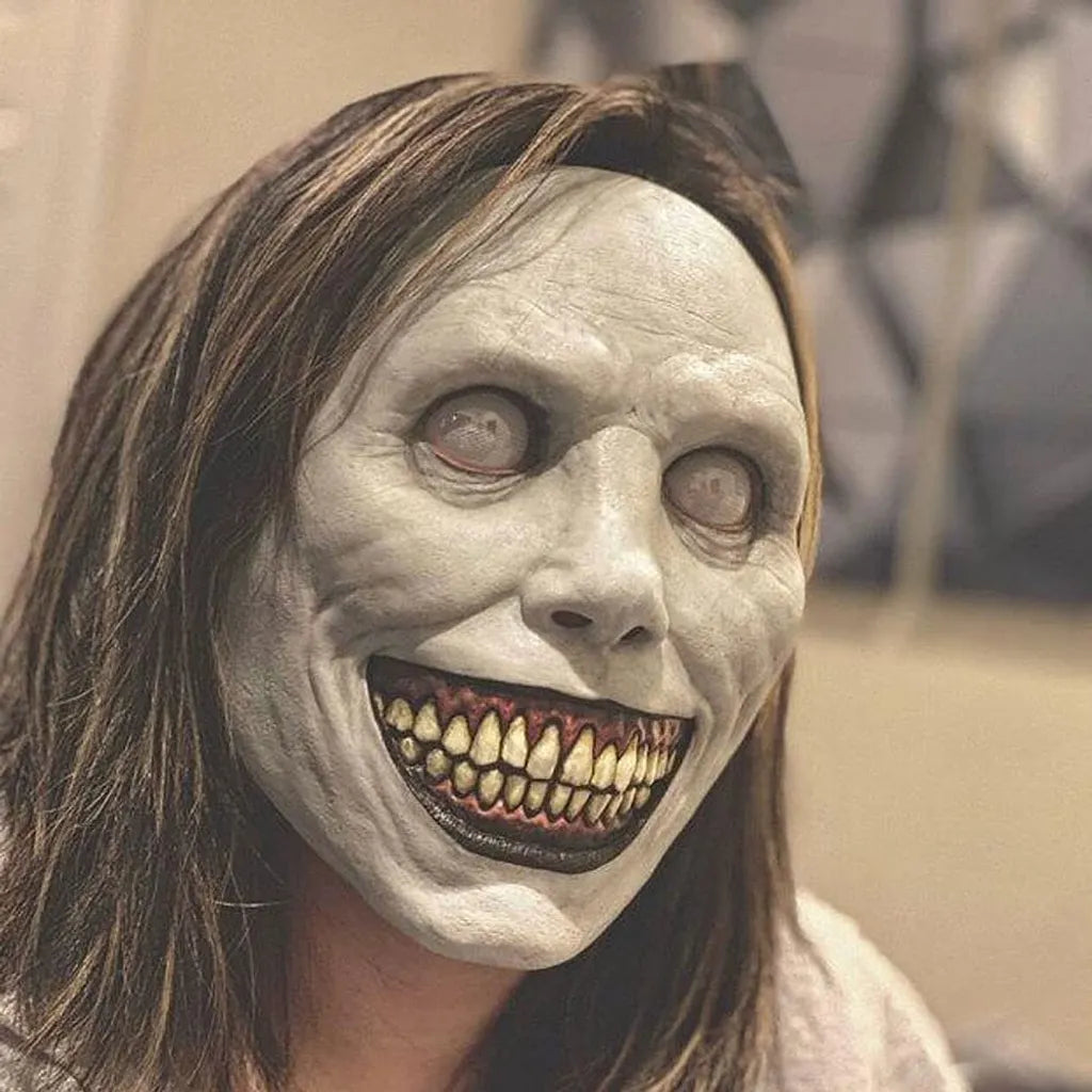  Gruselige Halloween-Maske Für Erwachsene, Lächelnde Dämonen-Maske, Gothic-Halloween-Horror-Masken, Gruselige Halloween-Kostüm-Requisiten Für Halloween, Karneval, Party, Cosplay