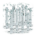  Relaxdays 10 X Party Popper 40 Cm Silber