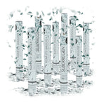  Relaxdays 10 X Party Popper 40 Cm Silber