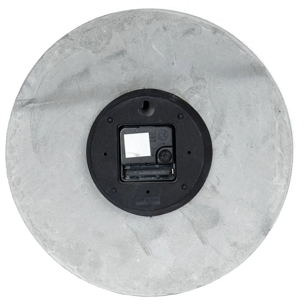  Hochwertige Beton-Uhr Wanduhr Ca. 30cm Grau Kupfer Uhrzeit Modern Wanddeko