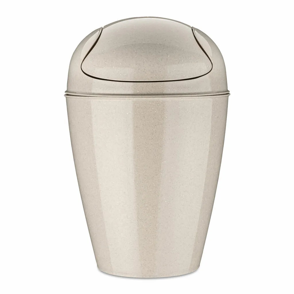  Koziol Schwingdeckeleimer Del M, Abfalleimer, Mülleimer, Organic Recycled, Recycled Desert Sand, 12 L, 1401121