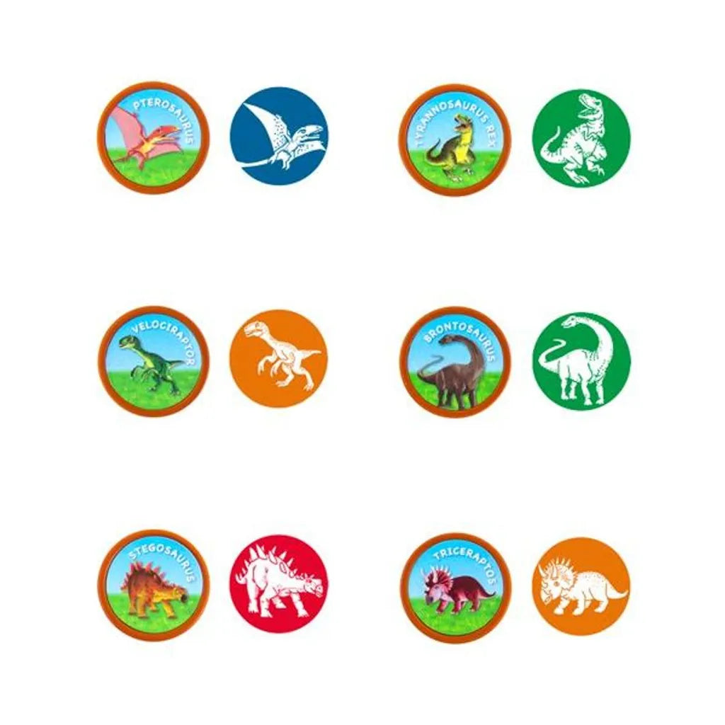  Trendhaus Dinosaurier Stempel 6fach Sortiert