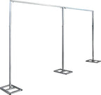  6X3m Blumenbogen Metall Hochzeit Hintergrund Stand Rechteck Bogen Rahmen Party Blumendekor Silber