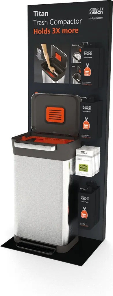  Joseph Joseph Abfalleimer Titanmit Pressfunktion 90 Liter