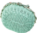  Einkaufskorb / Geschenkkorb Aus Weide, Mint