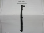  AREBOS Solardusche 40 Liter, Inklusive Abdeckhaube, Mit Integriertem Thermometer, Mit Fußdusche, Mit Gartenschlauch-Anschluss, Silber-Schwarz