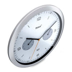  Mebus Funk-Wanduhr Mit Thermometer Und Hygrometer / Quarz-Uhrwerk / 26 Cm Durchmesser / Rund