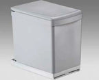  WESCO Einbau-Abfallsammler 30DT - 16 Liter, Hinter Drehtüren, Alugrau