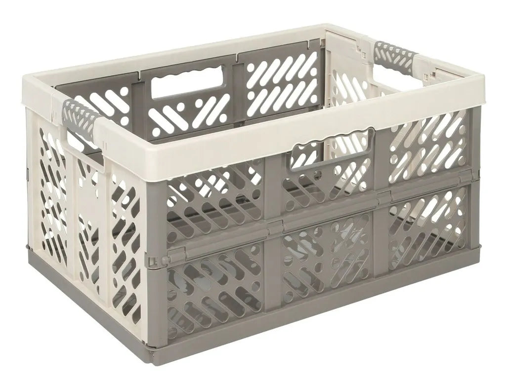  Keeeper Profi-Klappbox "ben", 45 Liter, PP, Creme / Taupe
