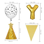  23PCS Haustier Hund Geburtstag Set, Hunde Geburtstag Deko, Happy Birthday Ballons Set Geburtstag Dekoration Zubehör Für Hund Katze