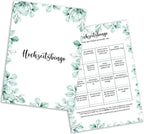  Hochzeitsbingo Karten Mit Je 16 Aufgaben - Lustiges Hochzeitsspiel Für Gäste Zum Kennenlernen (Eukalyptus, 50x Stück)