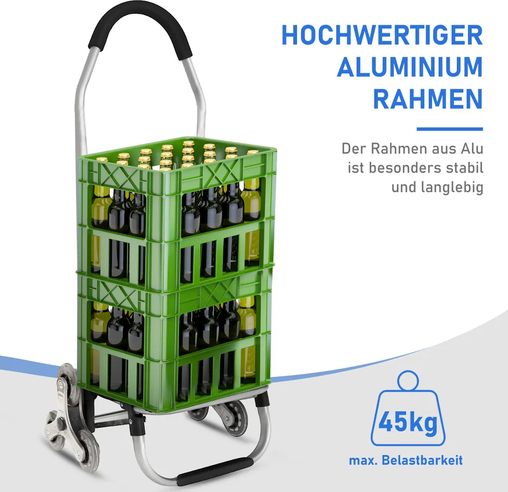  Einkaufstrolley Einkaufsroller Einkaufswagen Klappbar Tragetasche 3+3 Radsystem