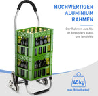  Einkaufstrolley Einkaufsroller Einkaufswagen Klappbar Tragetasche 3+3 Radsystem