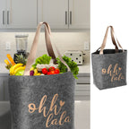  Tasche Shopper Aus Filz 2-fach, (B/H/T) 49x38x1cm