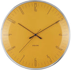 Karlsson Wanduhr 'Dragonfly' Aluminium Curry-gelb, Ø 40 Cm