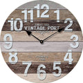  Wanduhr XL "Vintage Port" Nostalgie Ø 45cm Uhr Retro Shabby Chic Im Holzdesign