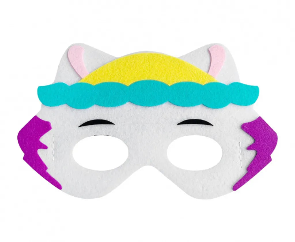  Hunde Maske Mädchen Weiß