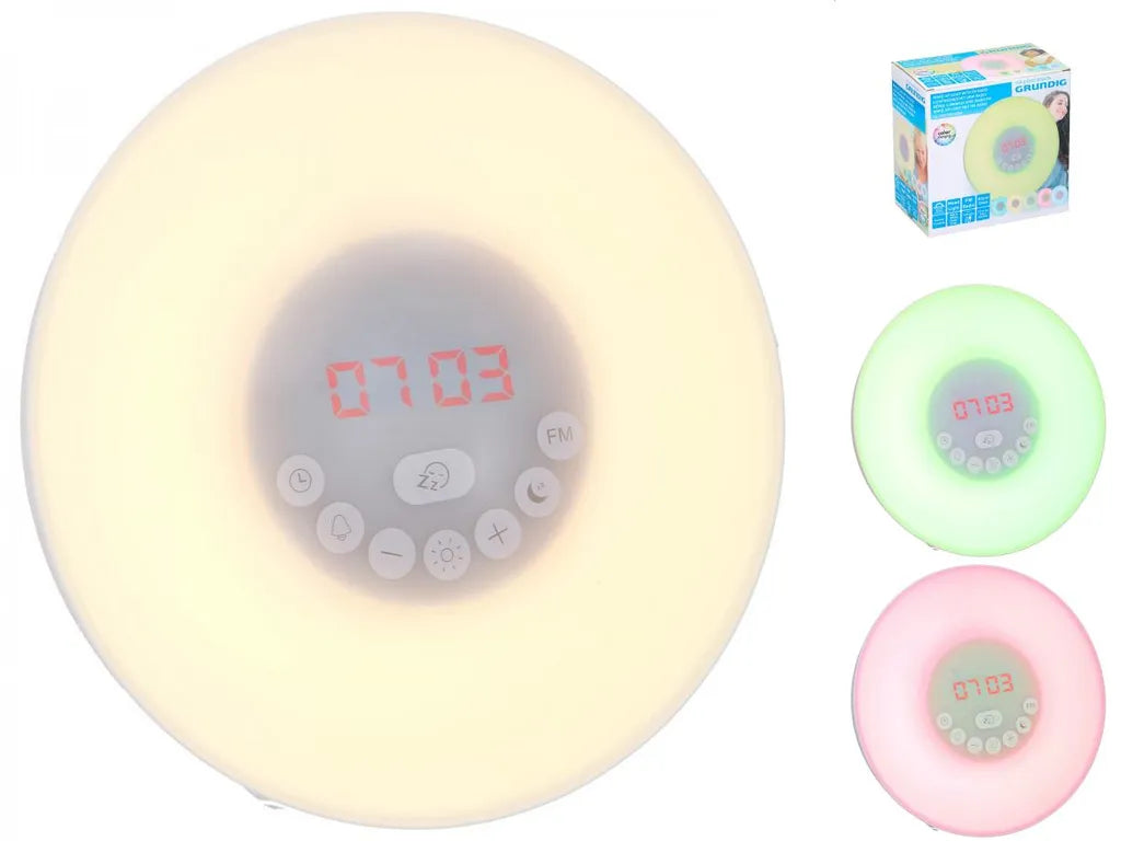  Grundig Wake-up Light LED Lichtwecker Farbwechsel Radio Wecker Sonnenaufgang