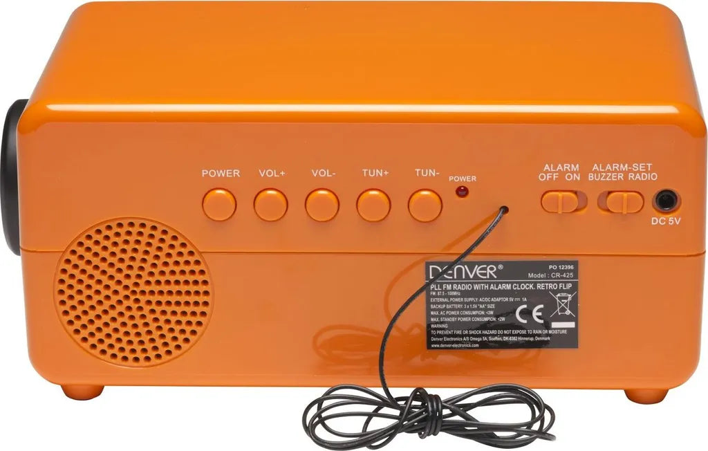  Denver Radiowecker CR-425 FM Naranja