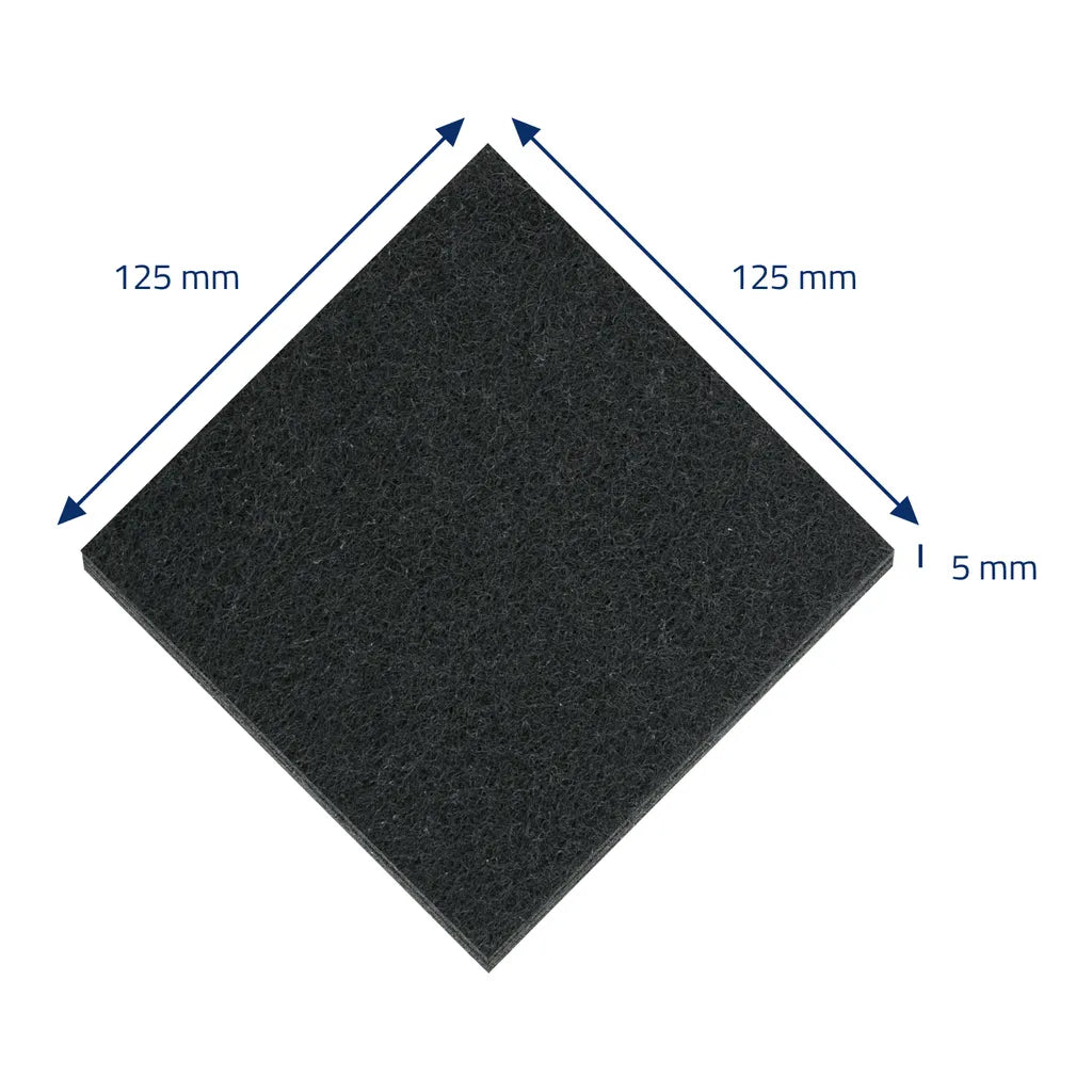  HMF 3789 Aktivkohlefilter Für Komposteimer Und Katzenklo, 10er Set, Schwarz, 125 Mm