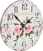  VidaXL Vintage Wanduhr Blumen 30 Cm