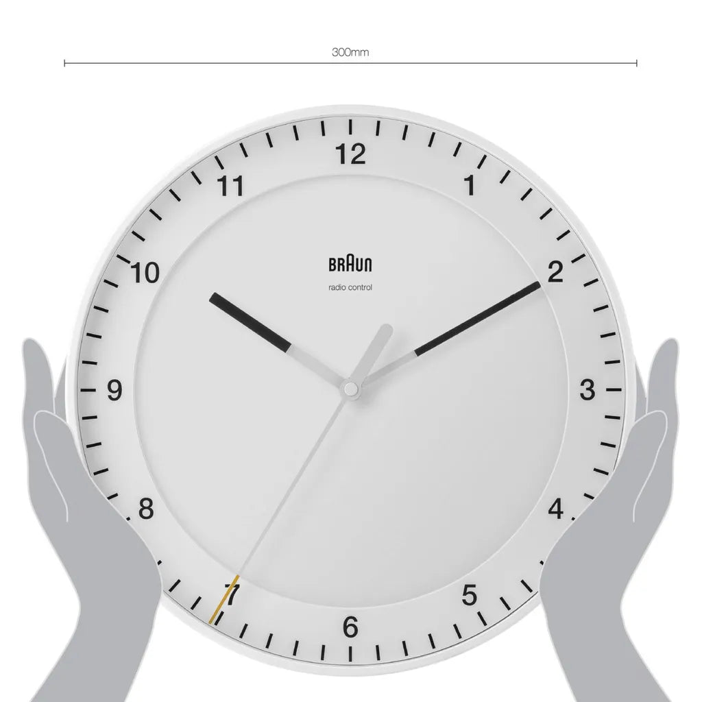  Braun BC 17 W-DCF Funkwanduhr Weiß