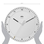  Braun BC 17 W-DCF Funkwanduhr Weiß