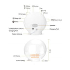  Lichtwecker LED Wake Up Light, Wecker Mit Sonnenaufgangssimulation, Tageslichtwecker FM Radio Wecker Mit Licht 7 Farben, 7 Wecktöne Wecker Kinder Alarm Clock Digital Uhr Nachtlicht Nachttischlampe [Energieklasse A++]