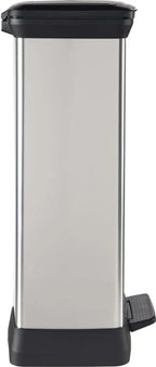  CURVER_DECOBIN Abfalleimer 50L Mit Fußpedal Silber Metallic_240643