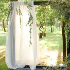  Chiffon-Vorhang Hochzeitsbogen Drapieren Stoff, Umweltfreundliche Zarte Textur Schön Hochzeitsdekorationen Im Freien （1 Panels，Weiß）