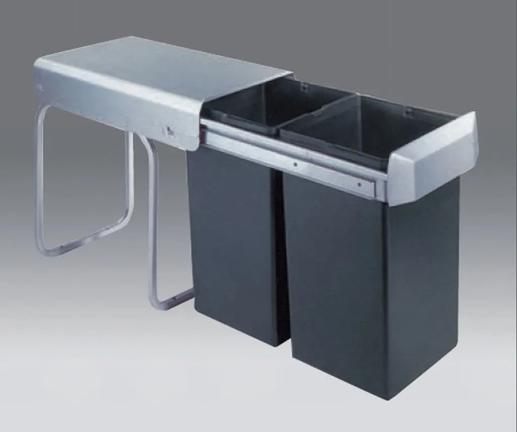  Ersatzeimer Für Wesco Pullboy Flex - 8 Liter Rechteckig, Wellenschliff, Doppelhenkel, Anthrazit