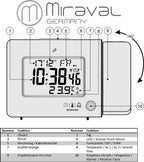  Miraval Funk-Projektionswecker Funkwecker USB 2 Alarme Temperaturanzeige Datum - 4-MV5822-1