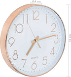  VidaXL Wanduhr 30 Cm Rotgold